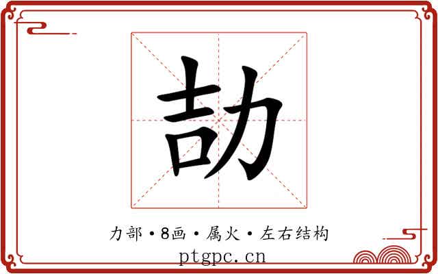 劼 劼