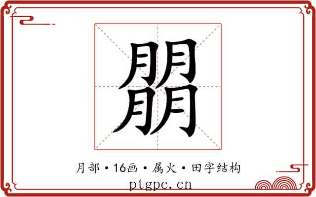 朤 朤