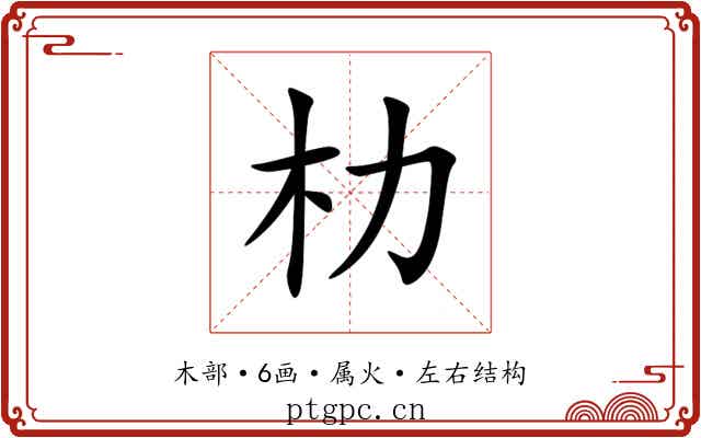朸 朸