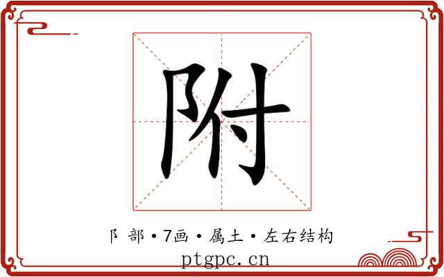 附 附