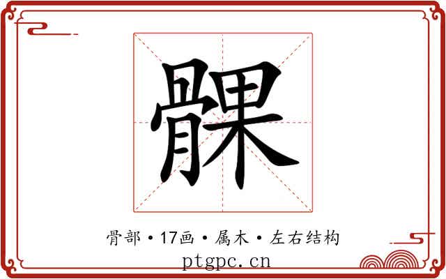 髁 髁