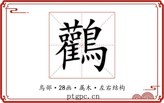鸛 鸛